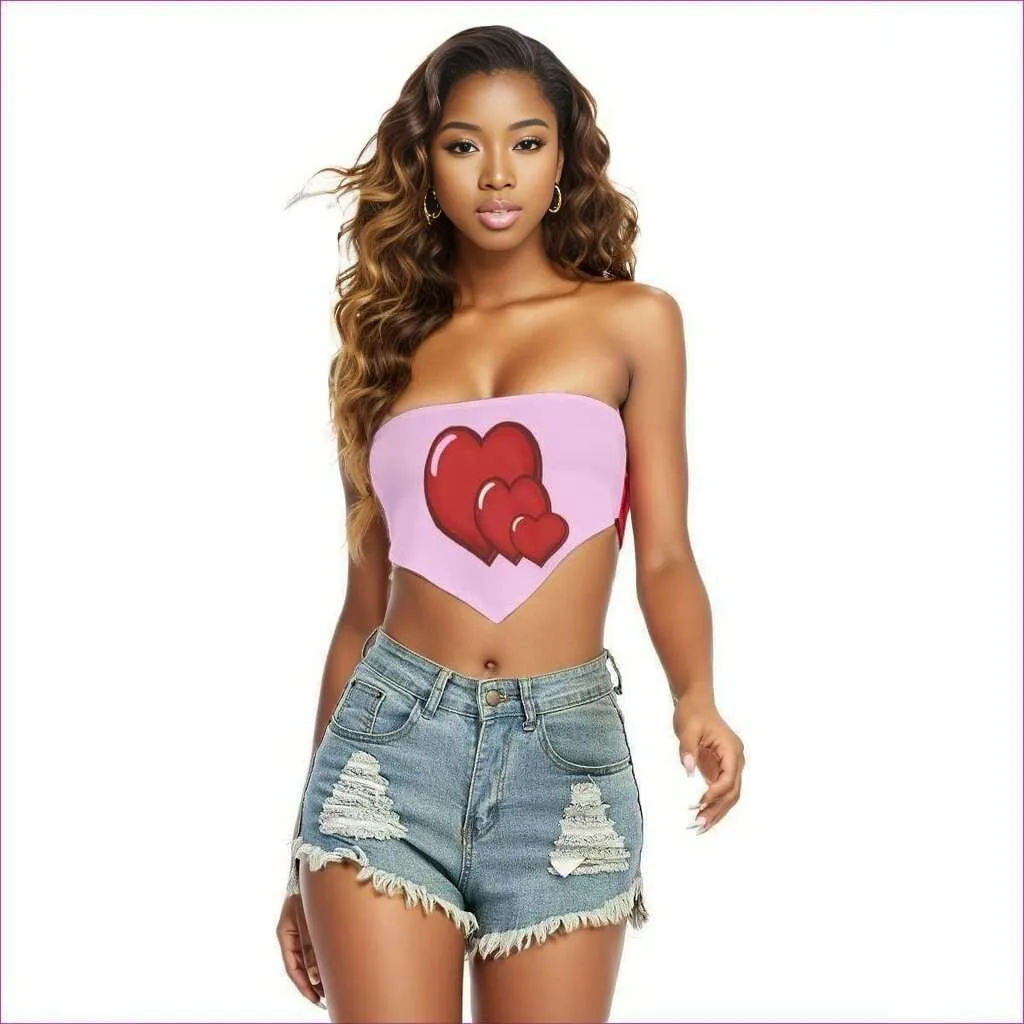 3 Corazon Triangle Womens Tube Top