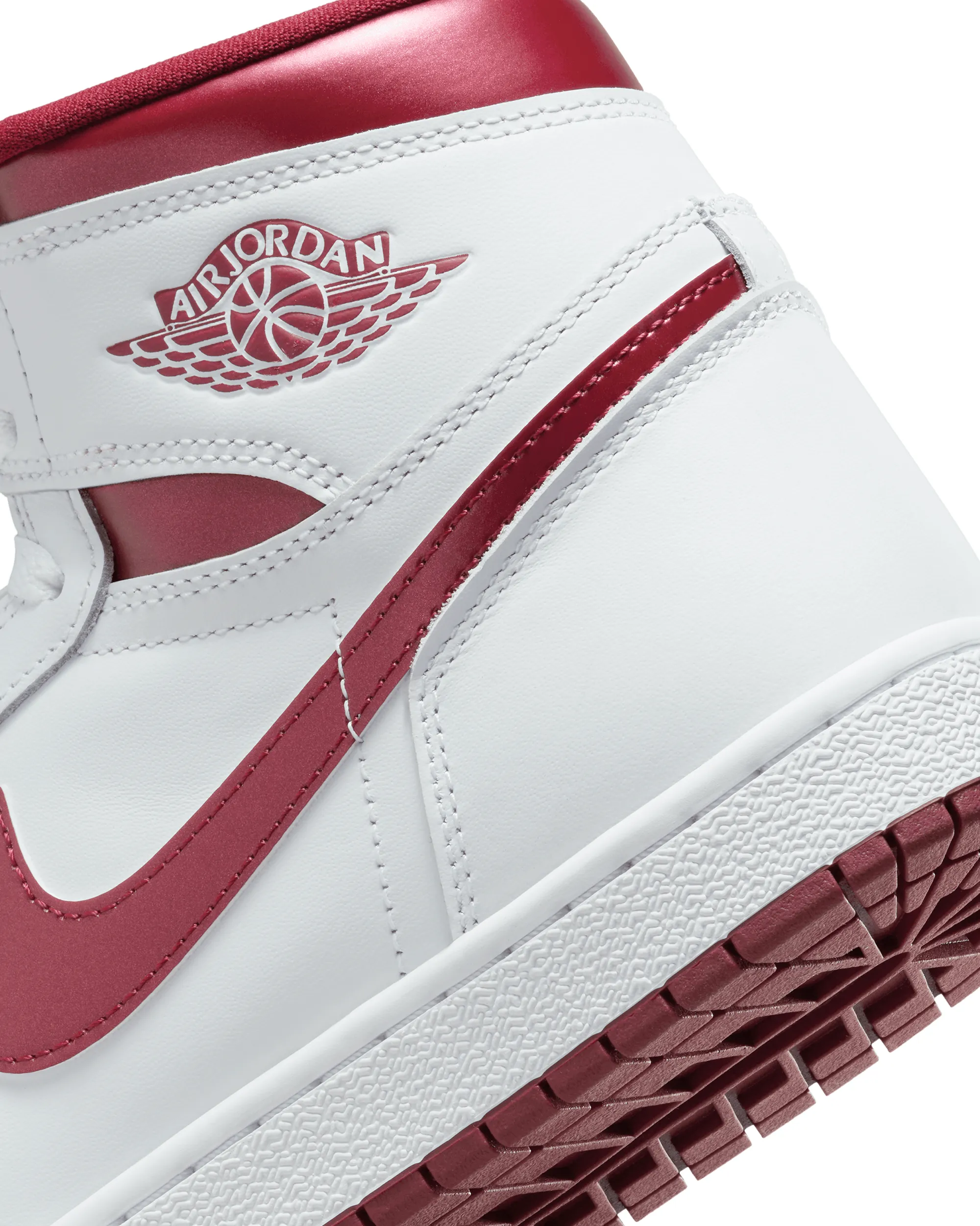 Air Jordan 1 Hi 85 - White / Team Red / White