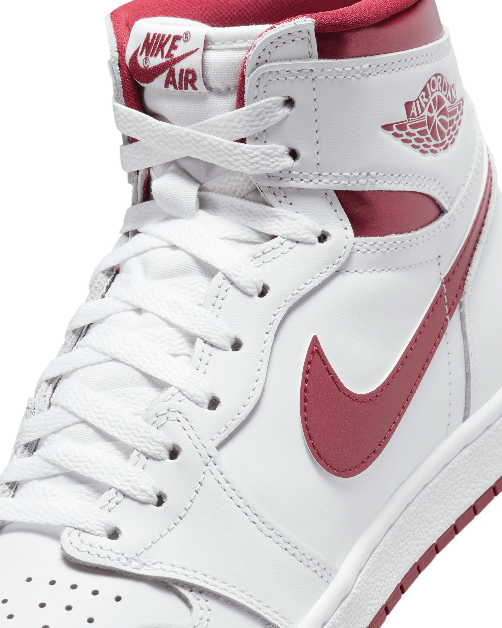 Air Jordan 1 Hi 85 - White / Team Red / White