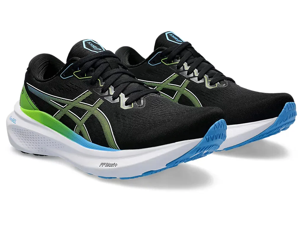 Asics Gel Kayano 30 Men's Running Shoes | Black/Electric Lime