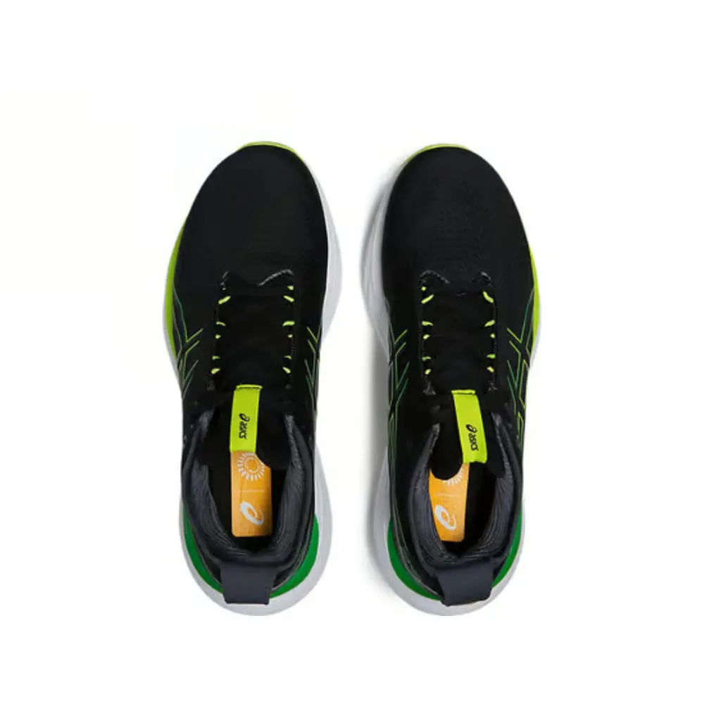 ASICS Men's Gel-Nimbus 25 Running Shoe (Black/Lime Zest)