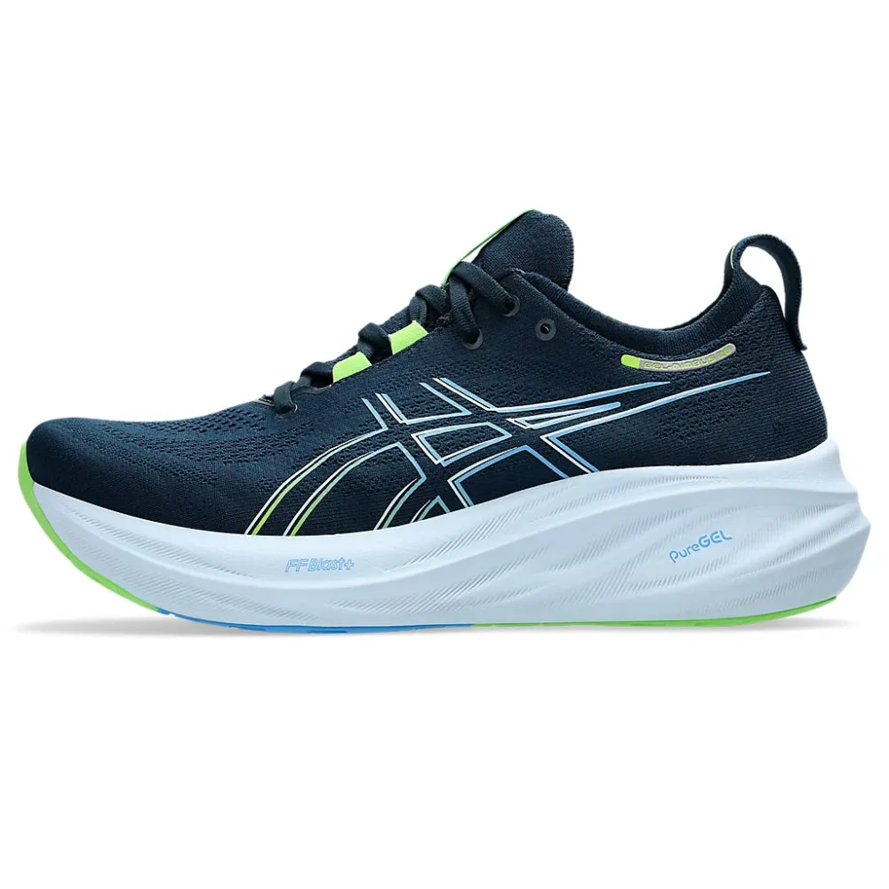 ASICS Men's Gel-Nimbus 26 Running Shoe (French Blue/Electric Lime)