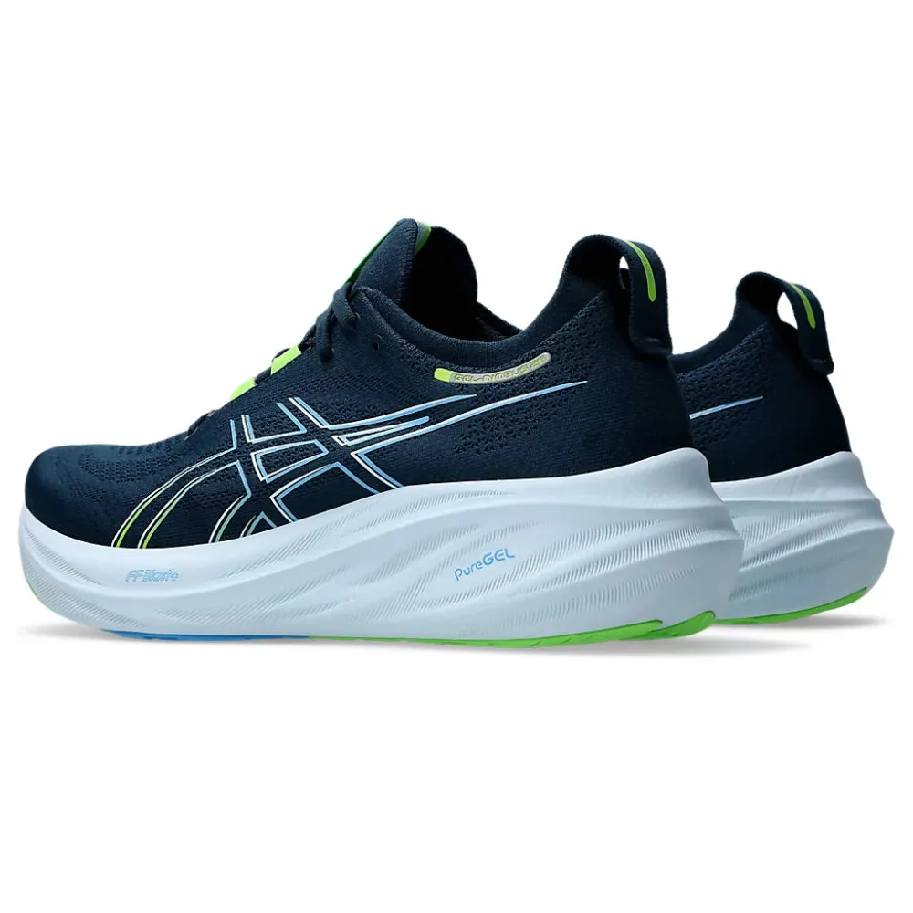 ASICS Men's Gel-Nimbus 26 Running Shoe (French Blue/Electric Lime)