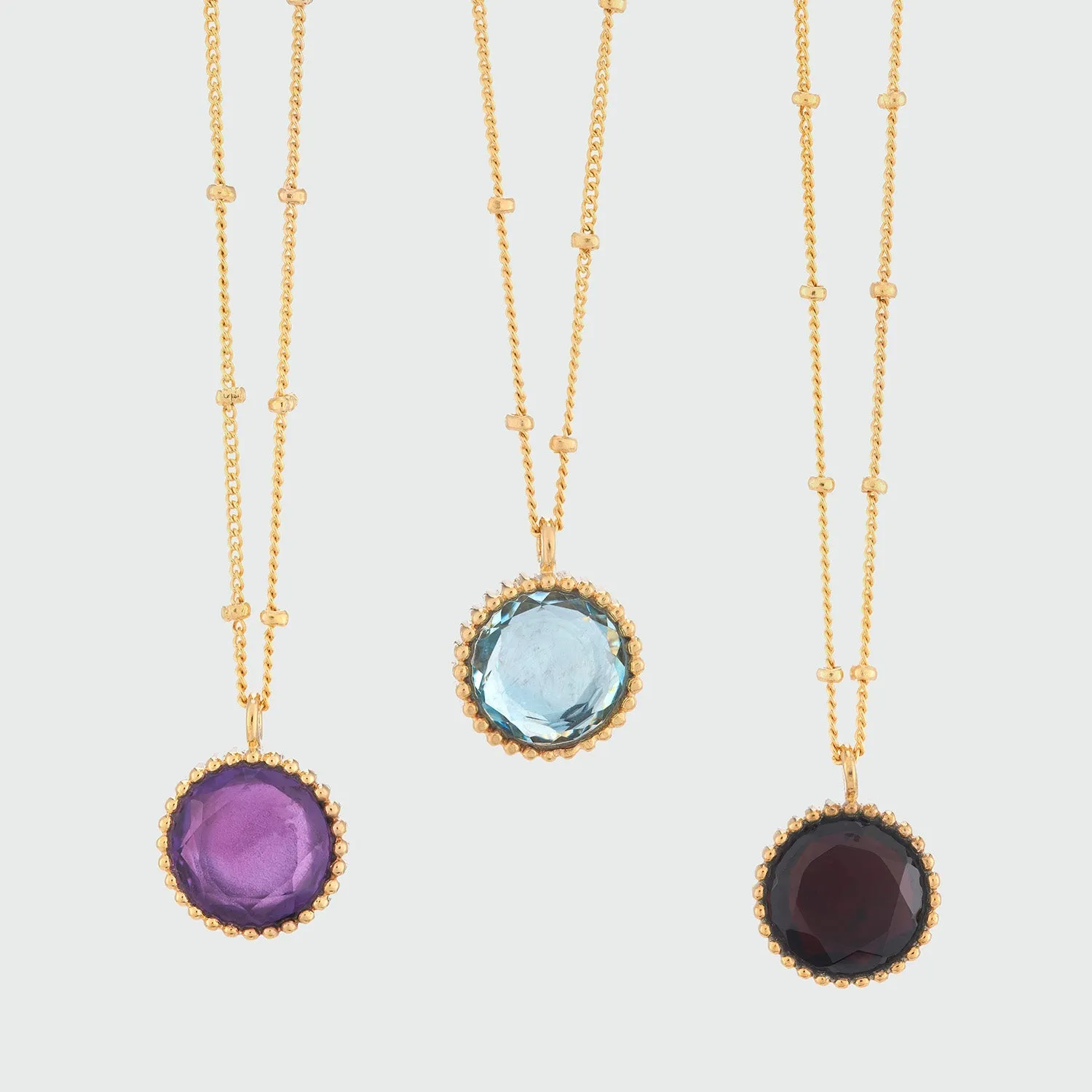 Barcelona Birthstone Gold Vermeil Necklace