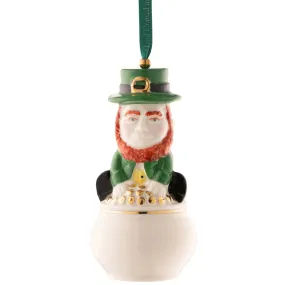 Belleek Classic Leprechaun Pot of Gold Annual Ornament 2023