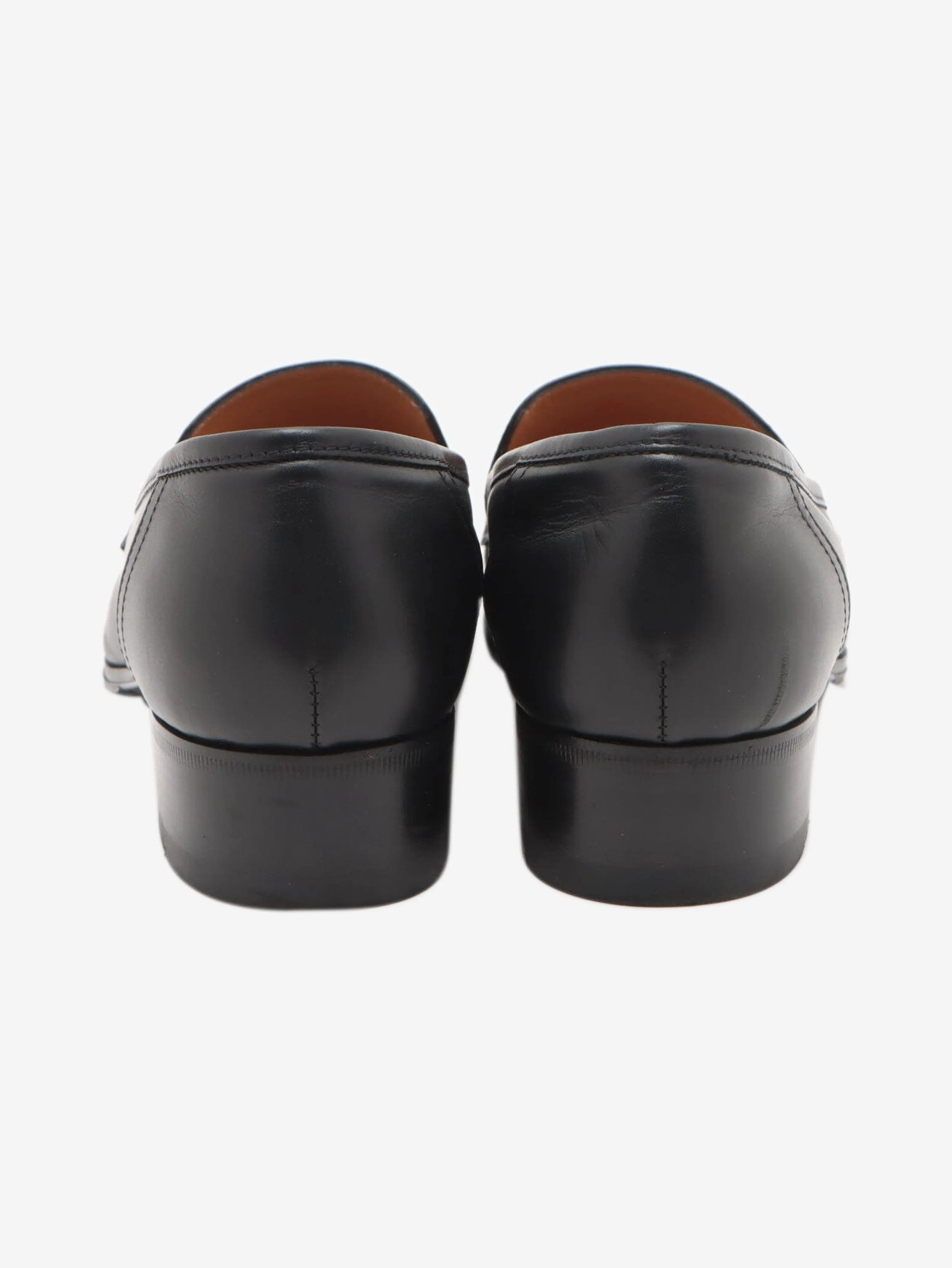 Black buckled loafers - size EU 37.5