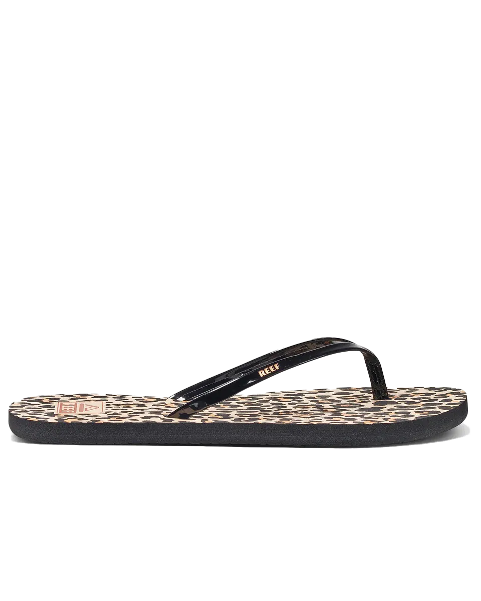 Bliss-Full Flip Flops in Classic Leopard