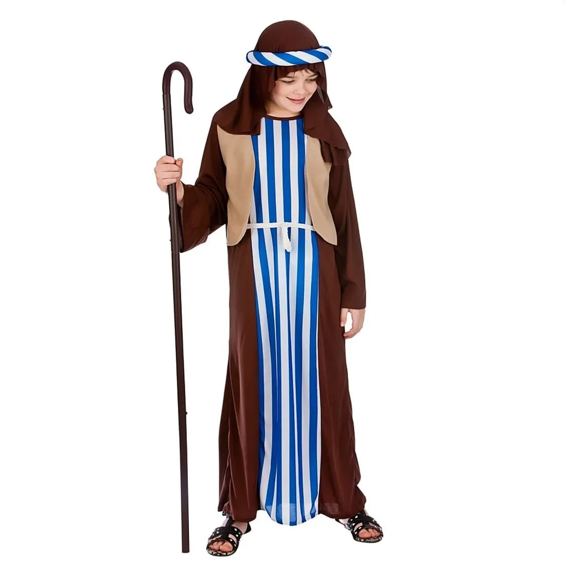 Boys Joseph Nativity Play Costume Christmas Kids Fancy Dress