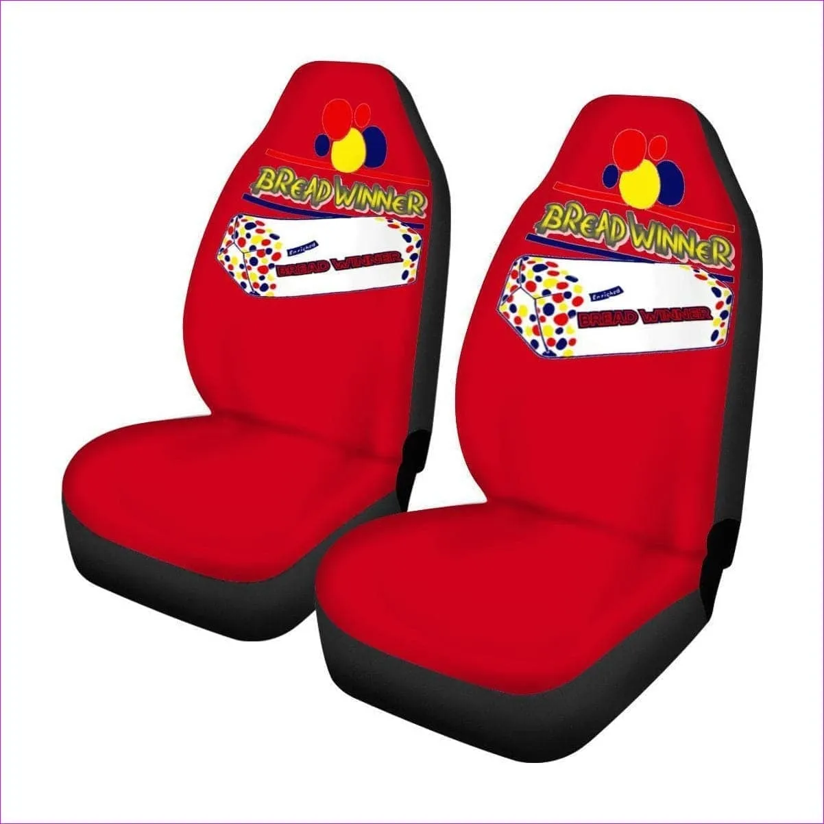 Bread Winner Universal Car Seat Cover - Red