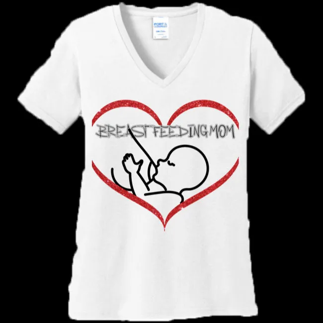 Breastfeeding Mom V-Neck Tee