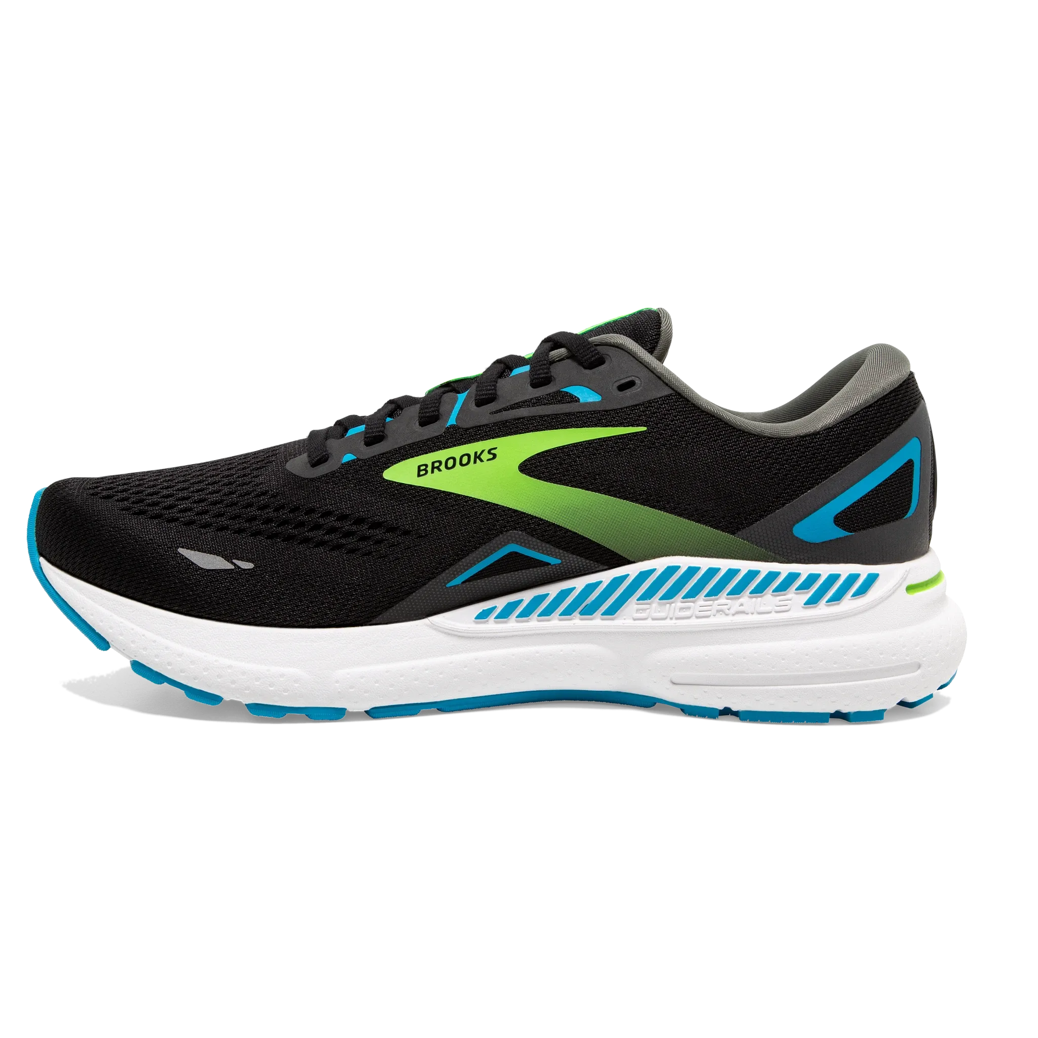 Brooks | Adrenaline GTS 23 | Men's | Black/Hawaiian Ocean/Green