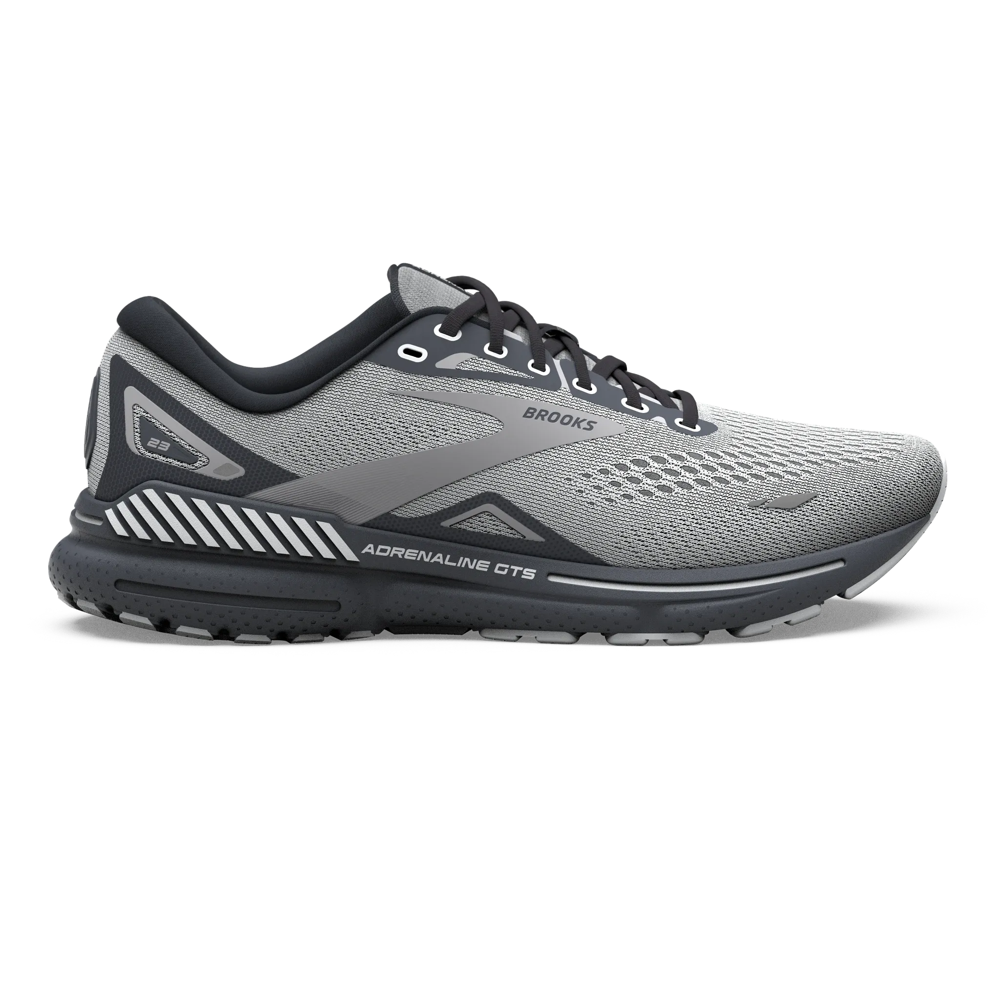 Brooks | Adrenaline GTS 23 | Men's | Oyster/Ebony/Alloy