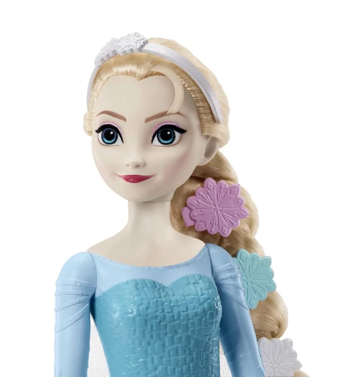 Disney Frozen Elsa Fashion Doll in Signature Blue Dress and 7 Accessories Inspired by Frozen Movies, Gifts for Kids