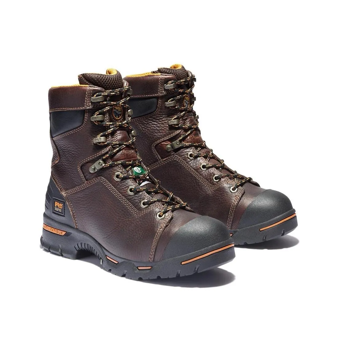 Endurance 8 Inch Steel-Toe Work Boot Brown