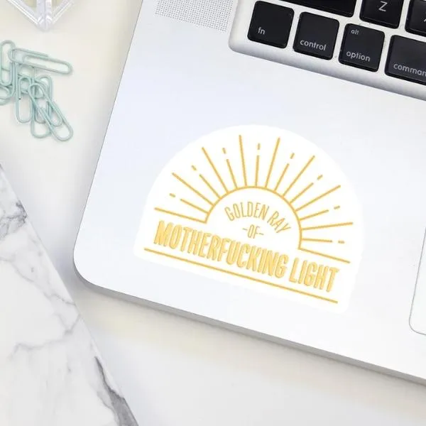 Golden Ray Of MF Light Vinyl Sticker