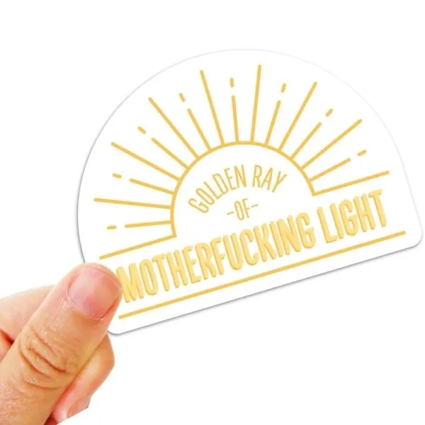 Golden Ray Of MF Light Vinyl Sticker