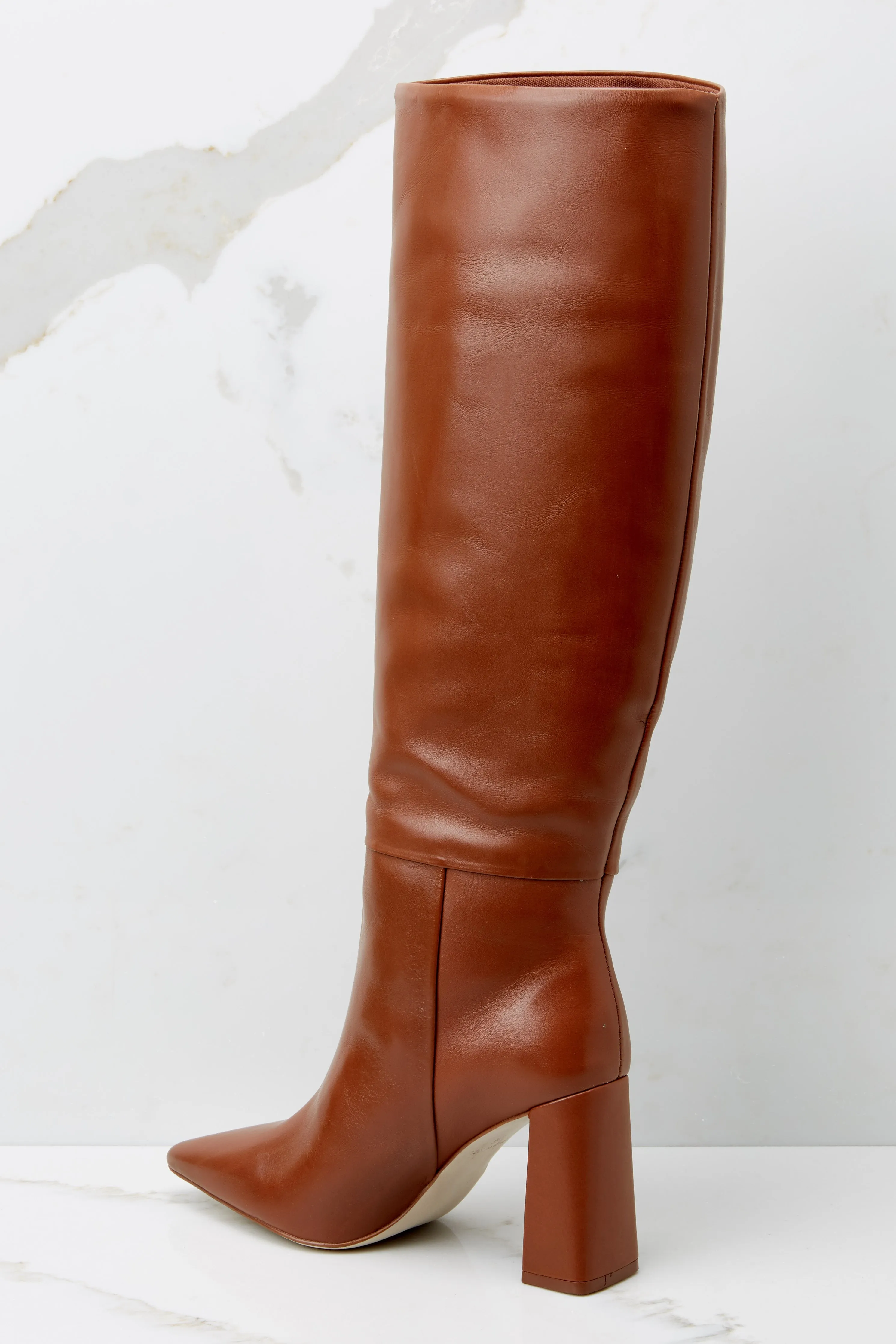 Handles Cognac Knee High Boot