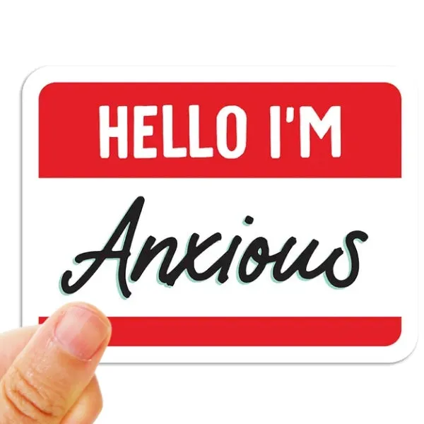 Hello I'm Anxious Vinyl Sticker