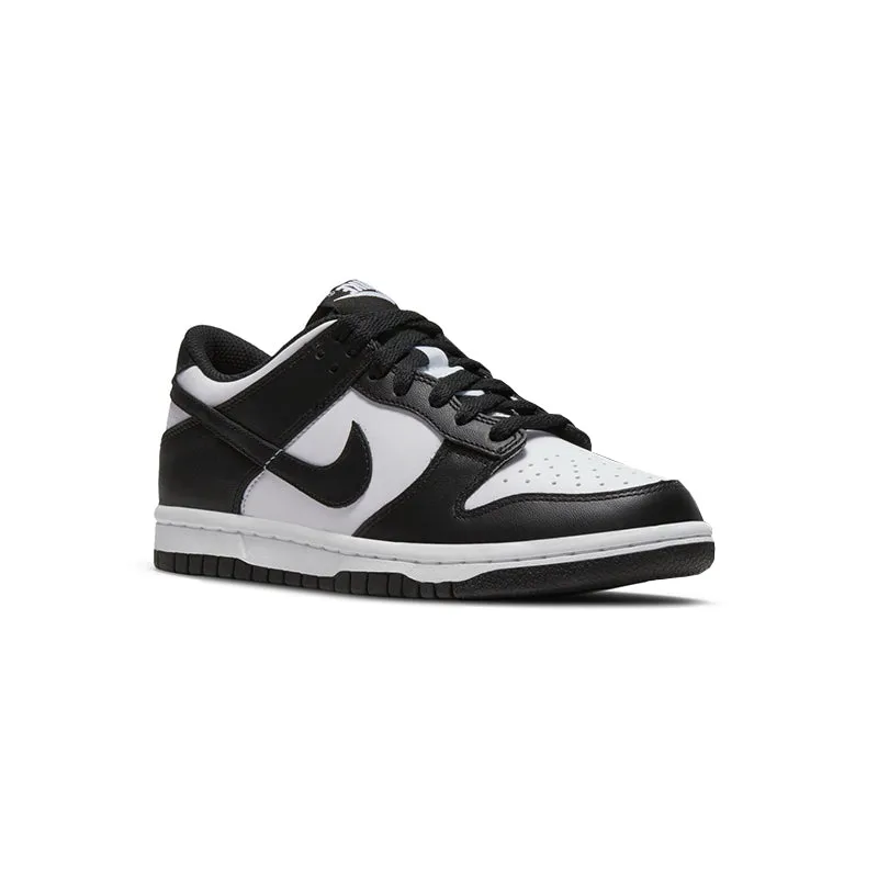 Kid's Grade School Dunk Low White/Black/White