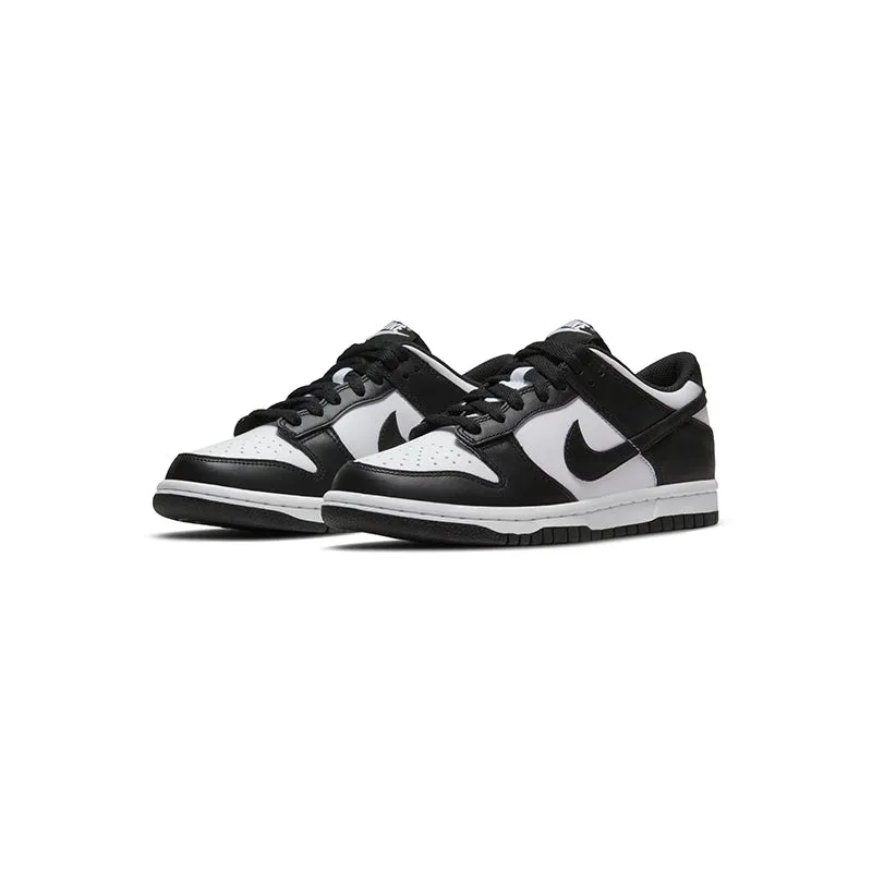 Kid's Grade School Dunk Low White/Black/White