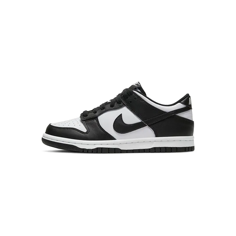 Kid's Grade School Dunk Low White/Black/White