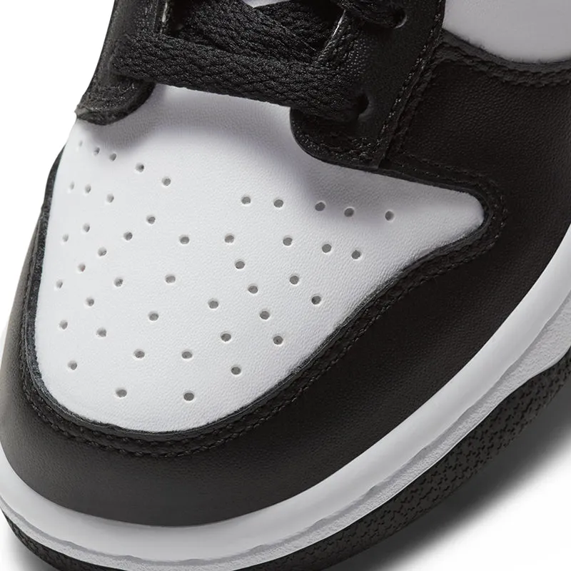 Kid's Grade School Dunk Low White/Black/White