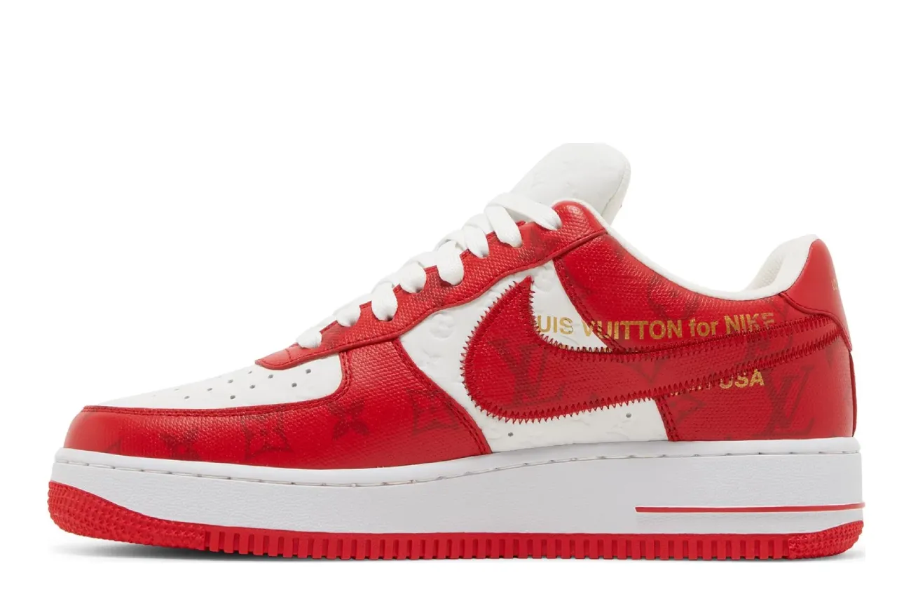 Louis Vuitton x Air Force 1 Low 'White Comet Red'