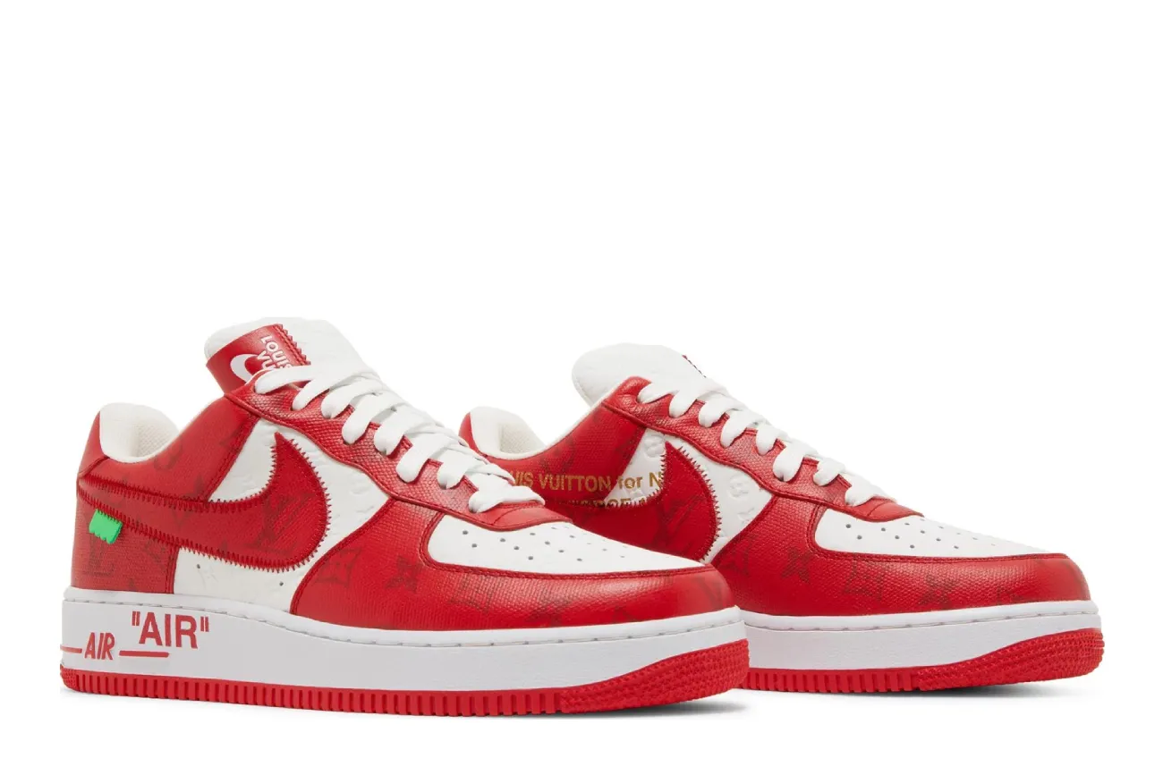 Louis Vuitton x Air Force 1 Low 'White Comet Red'