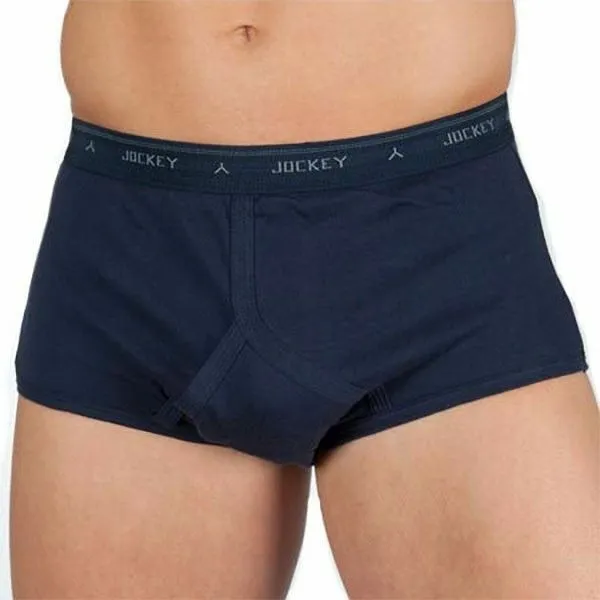 Mens Jockey Y-Front Navy Underwear Briefs Trunks