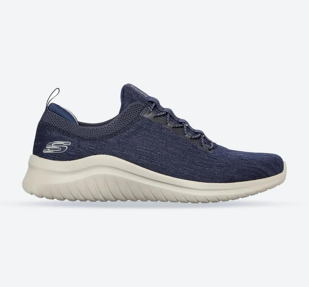 Men's Wide Fit Skechers 232206 Ultra Flex 2.0 Cryptic Sneakers - Navy