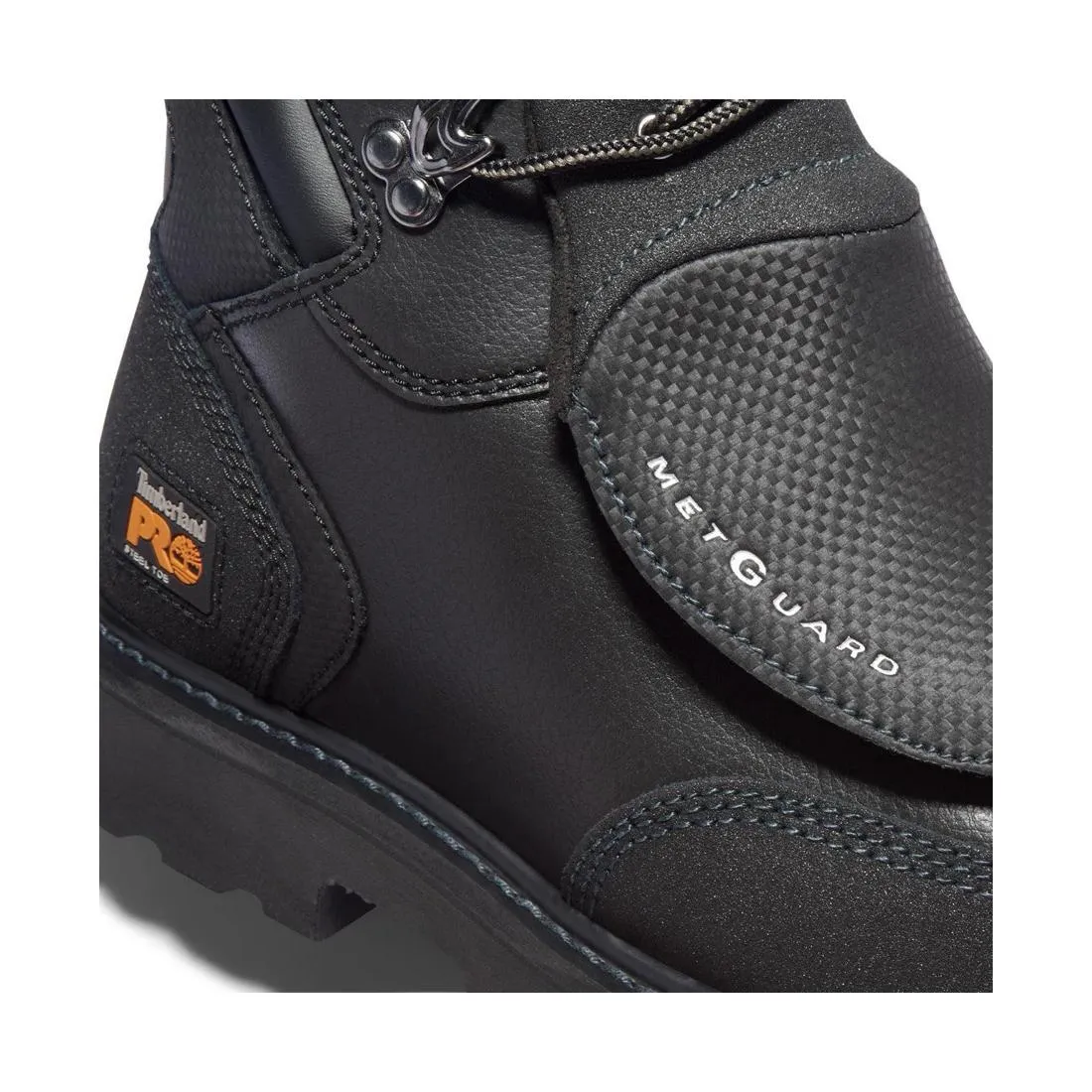 Met Guard 6 Inch Steel-Toe Work Boot Black