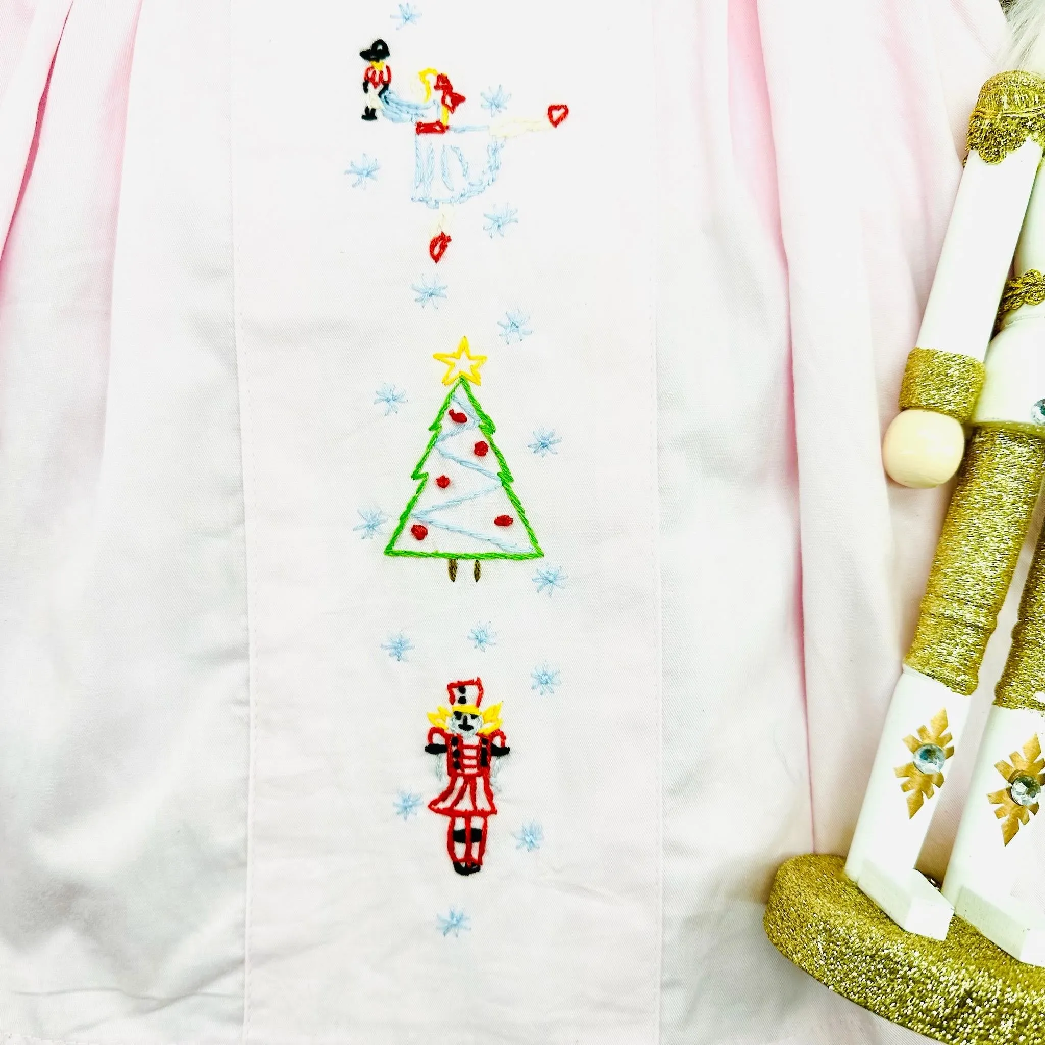 Nutcracker Embroidered Christmas Bubble