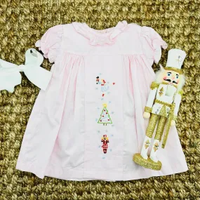 Nutcracker Embroidered Christmas Dress