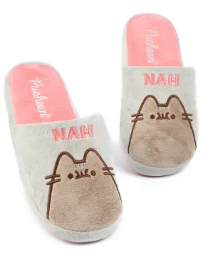 Pusheen The Cat 'Nah' Embroidered Ladies Slipper