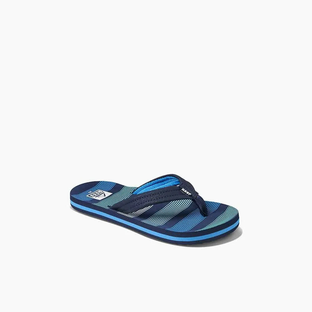 Reef Boys Ahi Flip Flop Deep Sea Stripes