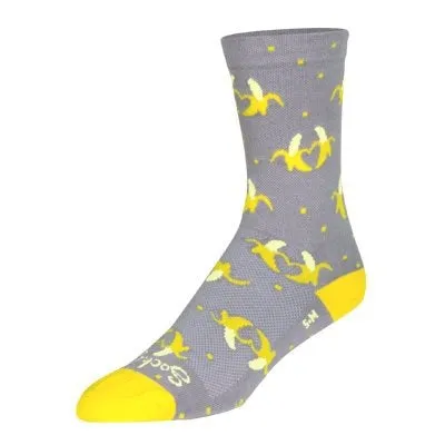 SockGuy Bananas 6" Crew Bike Sock