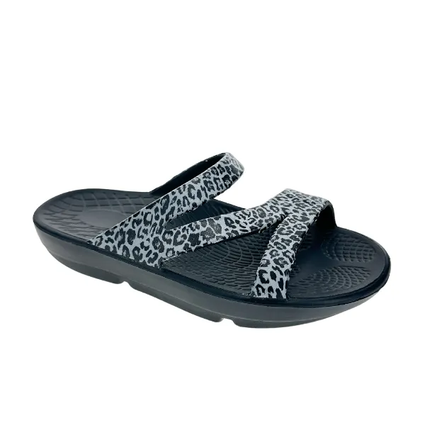 Sovella Women's PF Slide Black/Leopard