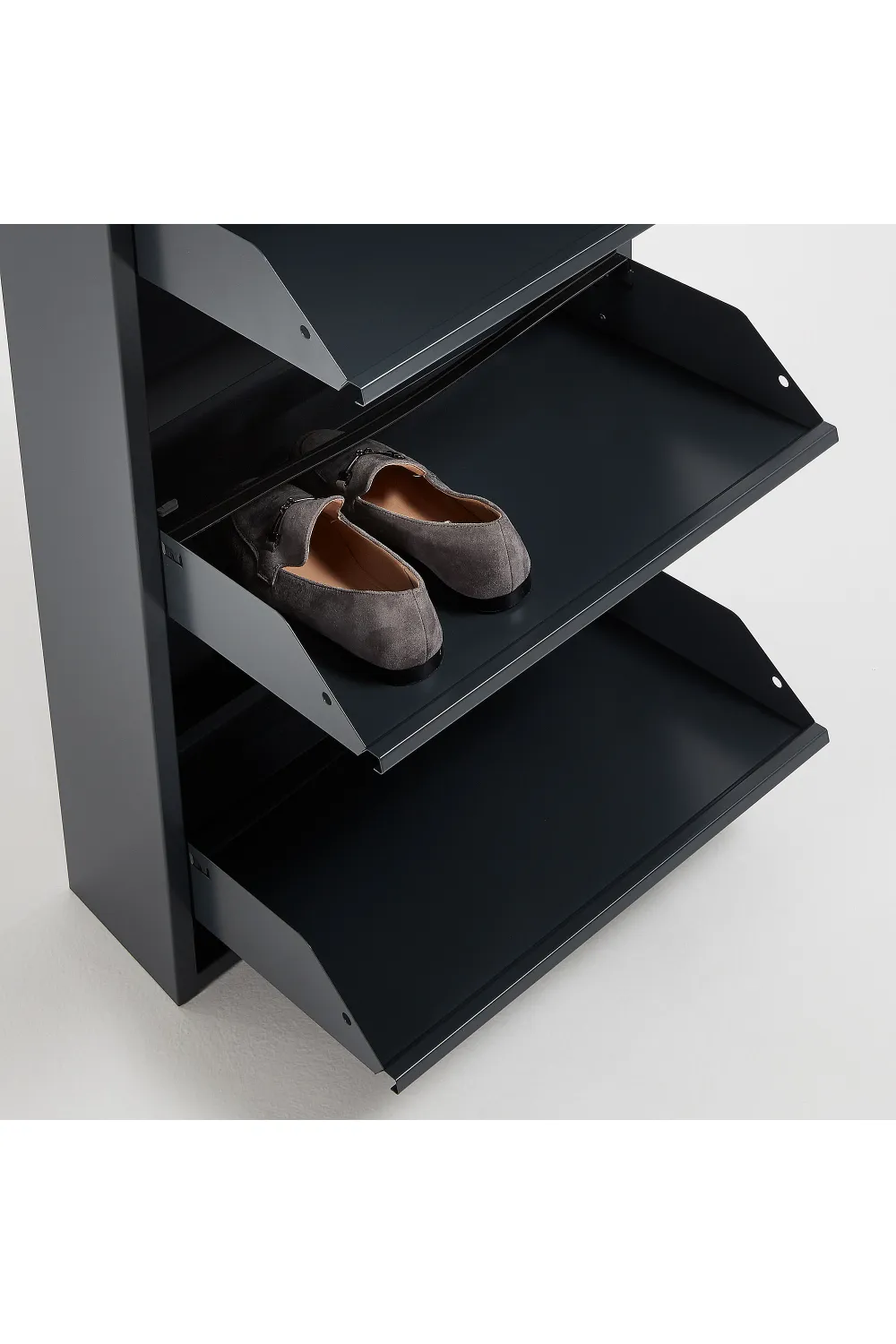 Steel 3-Door Shoe Rack | La Forma Ode