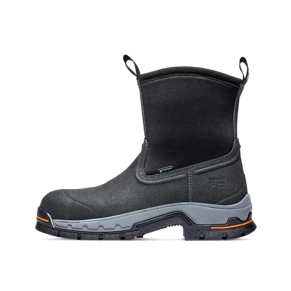 Stockdale Alloy-Toe Waterproof Pull-On Work Boot Black