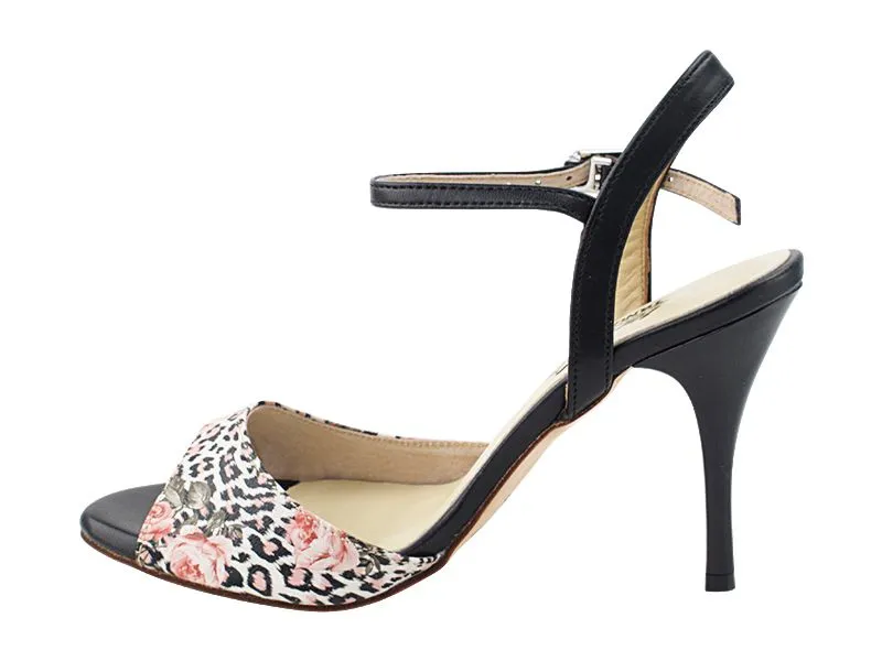 Tango Dance Shoe Flower & Leopard