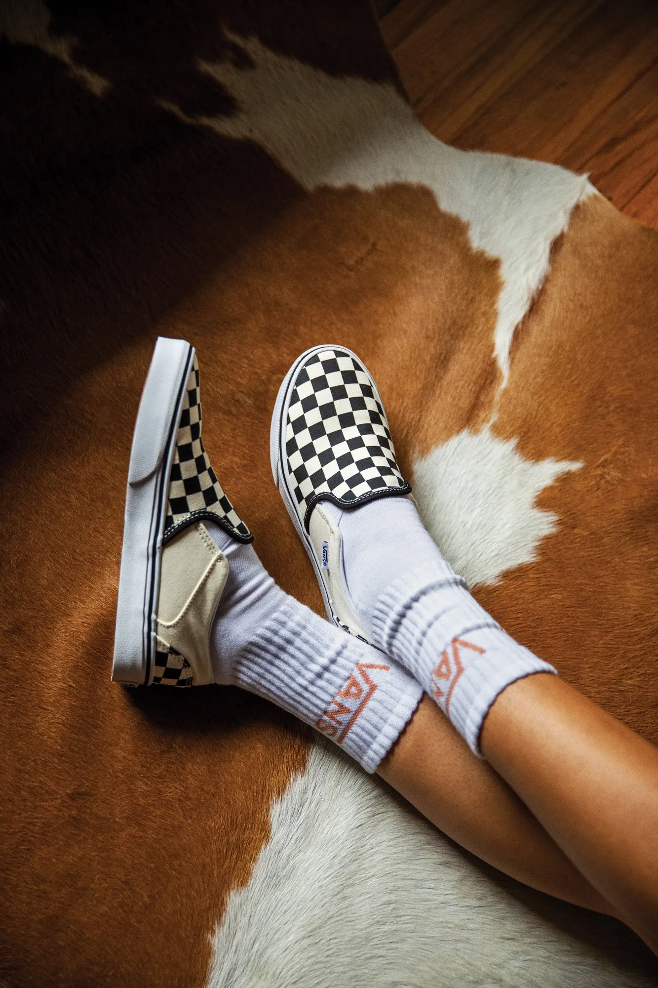 Vans Women's Asher Checkerboard Slide Sneaker VN000VOSAPK