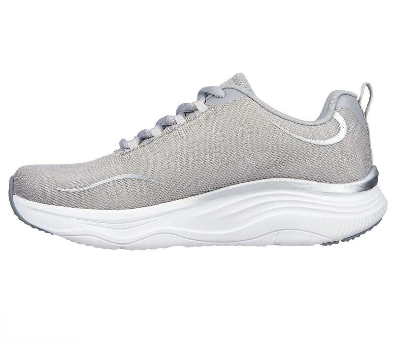 Women's Wide Fit Skechers 149837 D'lux Fitness Pure Glam Sneakers